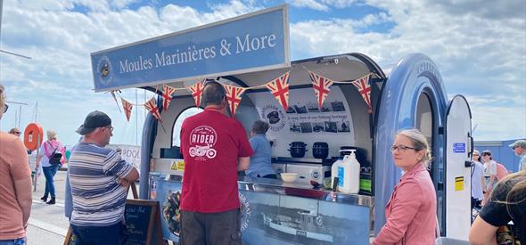 Moules van at the seafood festival