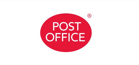 red post office logo.