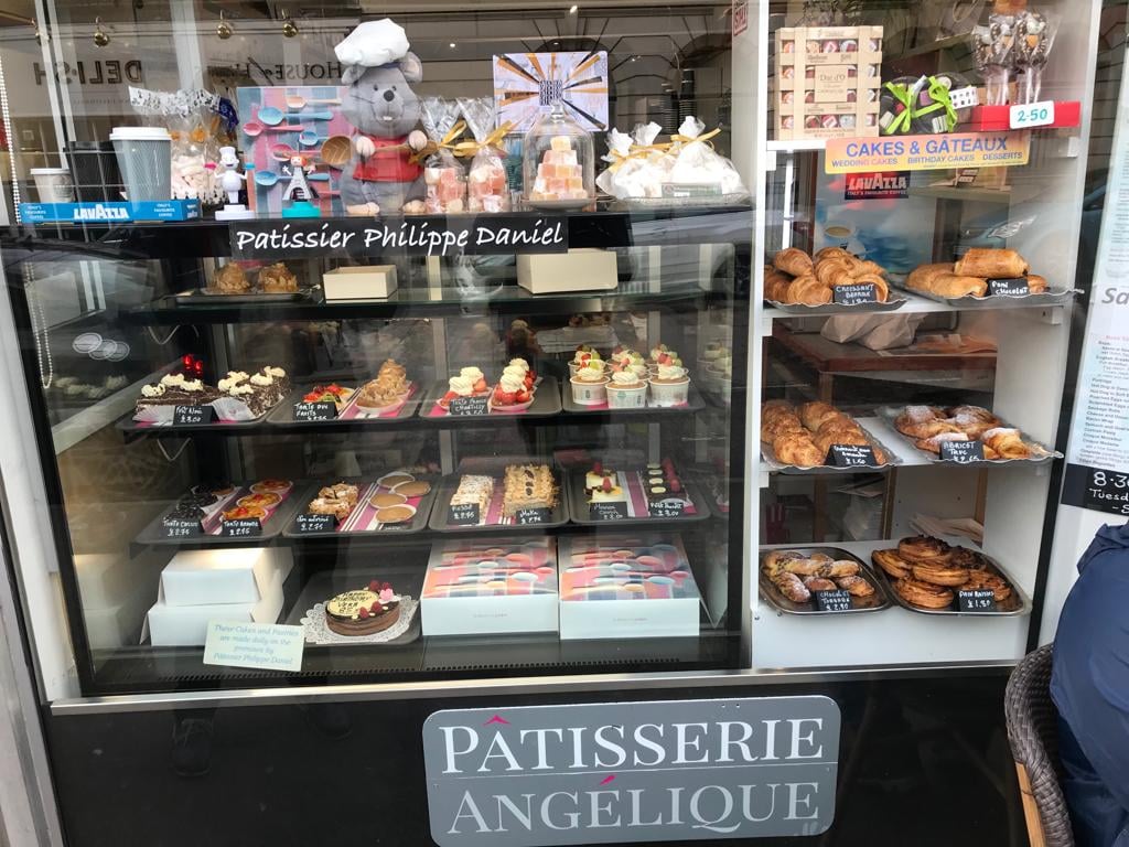 exterior image of Patisserie Angelique showcasing the pastries and desserts