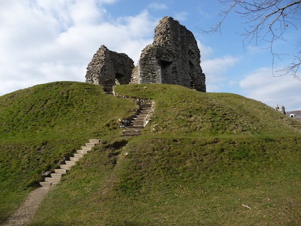 The ruins of Christchurch Castle in Dorset