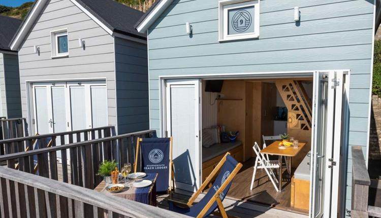 open beach lodge with french doors that allow the air to go through