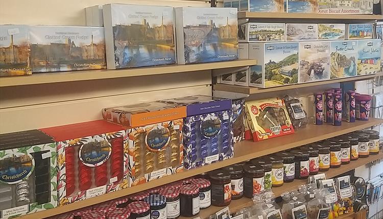 shelves full of goodies