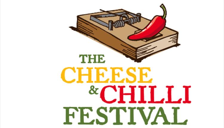 The Cheese & Chilli Festival logo with a mousetrap and a red chilli on top