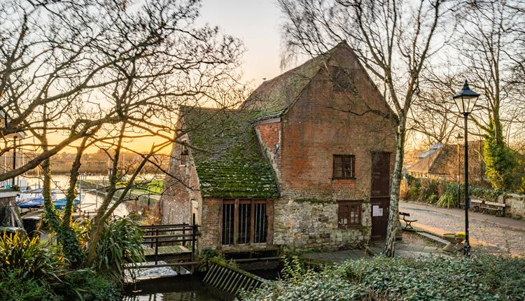 Historic Mill located next to Chrischurch Quay