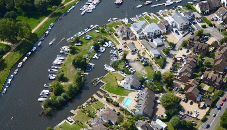 Birds Eye View of Willow Way Marina
