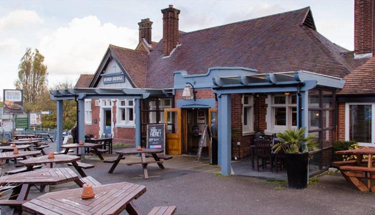 Outside of the iford pub.