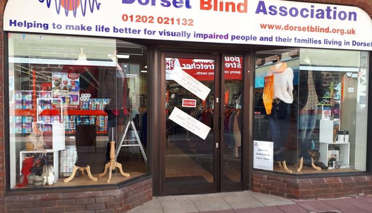 Front of Dorset Blind Association charity shop