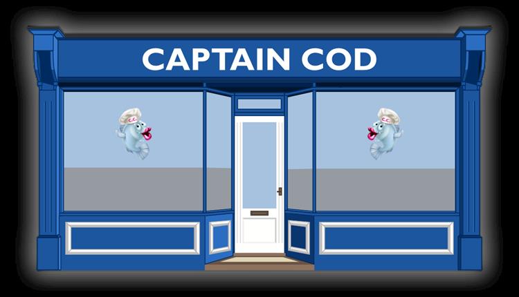 cartoon shop front of captain cod.