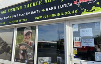 Shop front of predator fishing shop