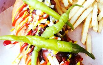 Chips and hot dog
