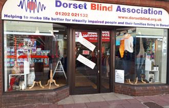 Front of Dorset Blind Association charity shop