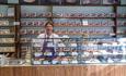 Burley Fudge owner behind his counter