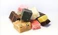 Diffrent coloured fudge