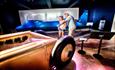 Beaulieu National Motor Museum interior dad with daughter