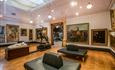 Inside the art gallery at Russell-Cotes House, Gallery and Garden in Bournemouth, Dorset