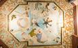 Decorated ceiling at Russell-Cotes House, Gallery and Garden in Bournemouth, Dorset