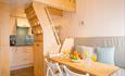 Inside the Beach Lodge, kitchen/dinning area