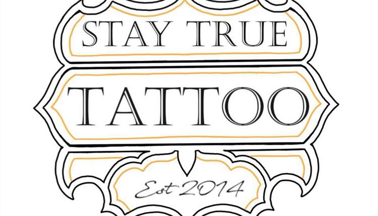 Stay true tattoo logo