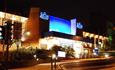 Bournemouth International Centre exterior in night