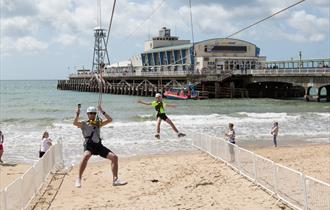 Bournemouth Beach Pier To Shore Zipline Activity