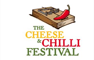 The Cheese & Chilli Festival logo with a mousetrap and a red chilli on top