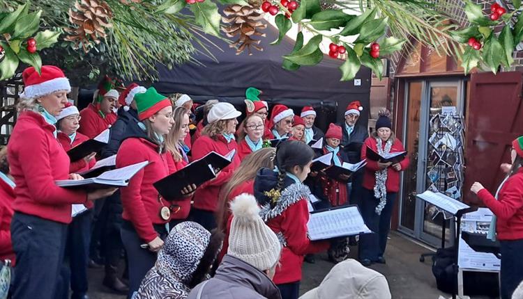 Choir in Red House Museum Courtyard