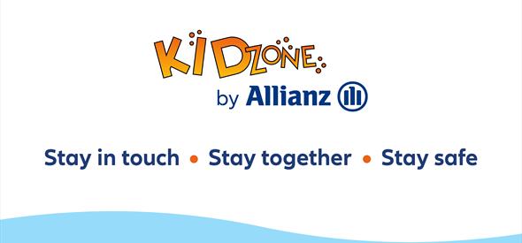 KidZone by Allianz Graphic which also reads Stay in touch | Stay together | stay safe