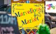 The words 'Marvellous Market' on a bright yellow sign