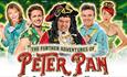 Peter pan poster with cast dressed up in their costumes