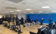 Gym with cross trainers and running machines