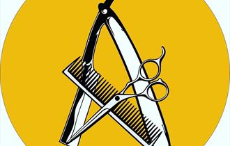 logo - image of scissors and comb